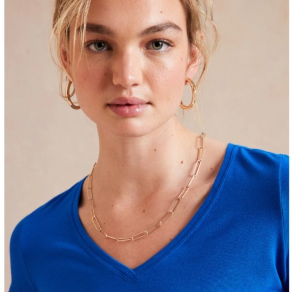 Banana Republic Timeless t-shirt, Stunning Shade of Blue - Picture 4 of 6